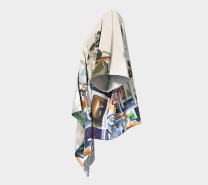 HW Construction Draped Kimono