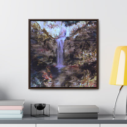 Vision of Taughannock Gallery Canvas Wraps, Square Frame