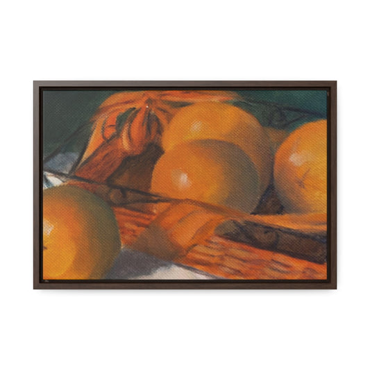 HW Orange Basket Gallery Canvas Wraps, Horizontal Frame