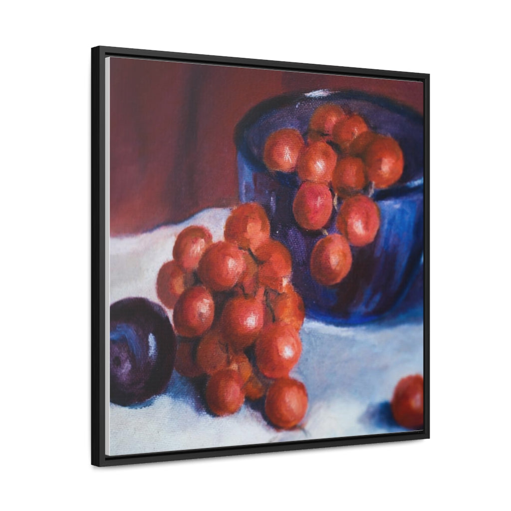 HW Plum Gallery Canvas Wraps, Square Frame