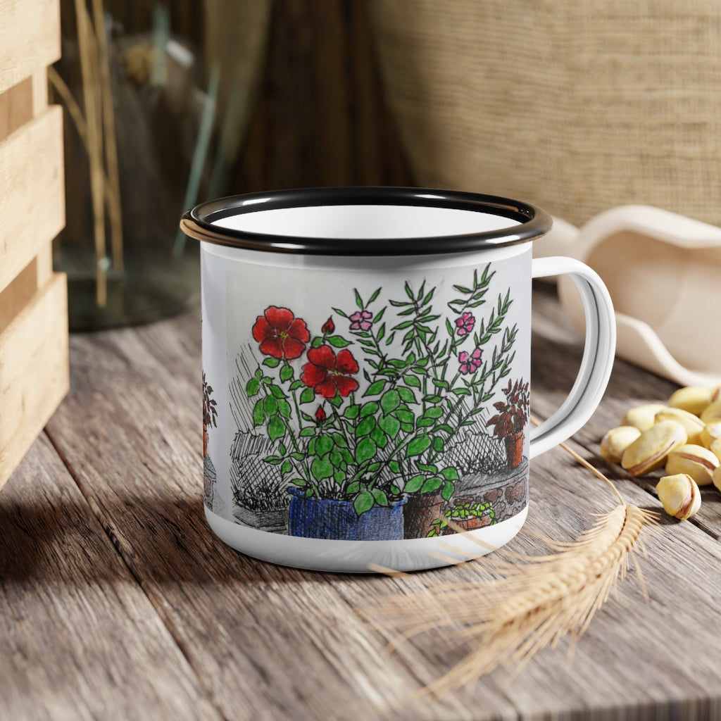 HW Porch Garden Enamel Camp Cup