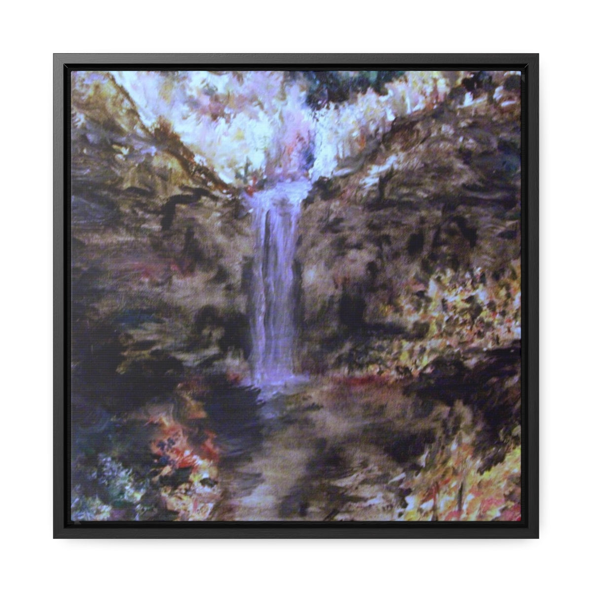 Vision of Taughannock Gallery Canvas Wraps, Square Frame