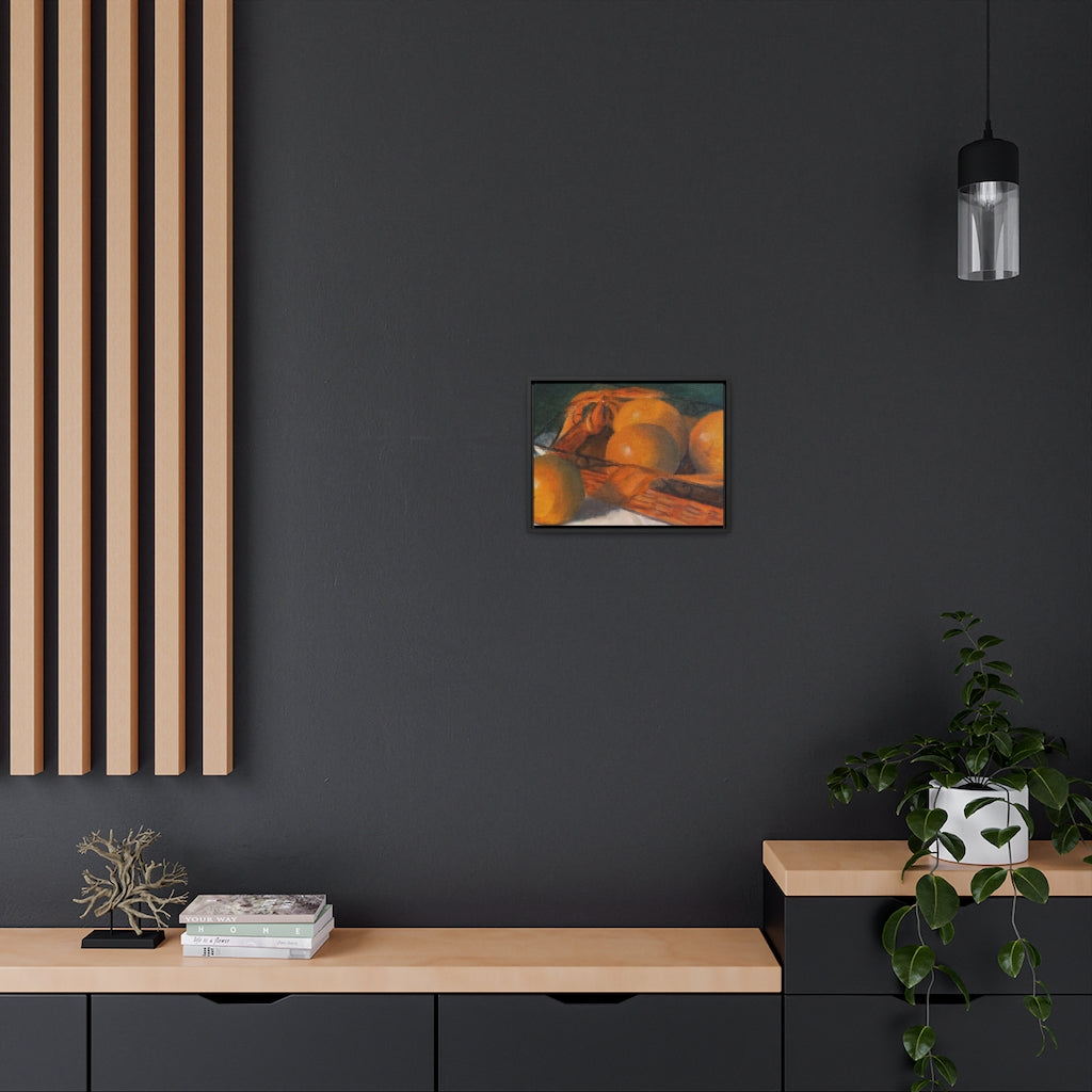 HW Orange Basket Gallery Canvas Wraps, Horizontal Frame