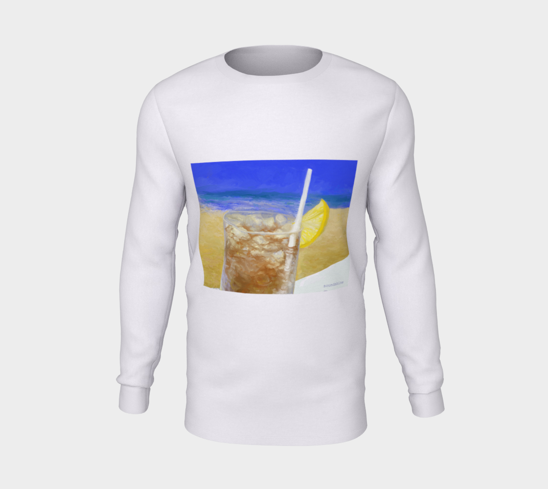 Iced Tea By the Sea Long Sleeve Tee Shirt