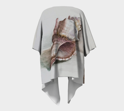 HW Watercolor Shell Draped Kimono