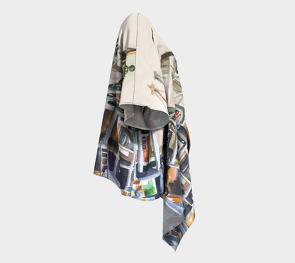 HW Construction Draped Kimono
