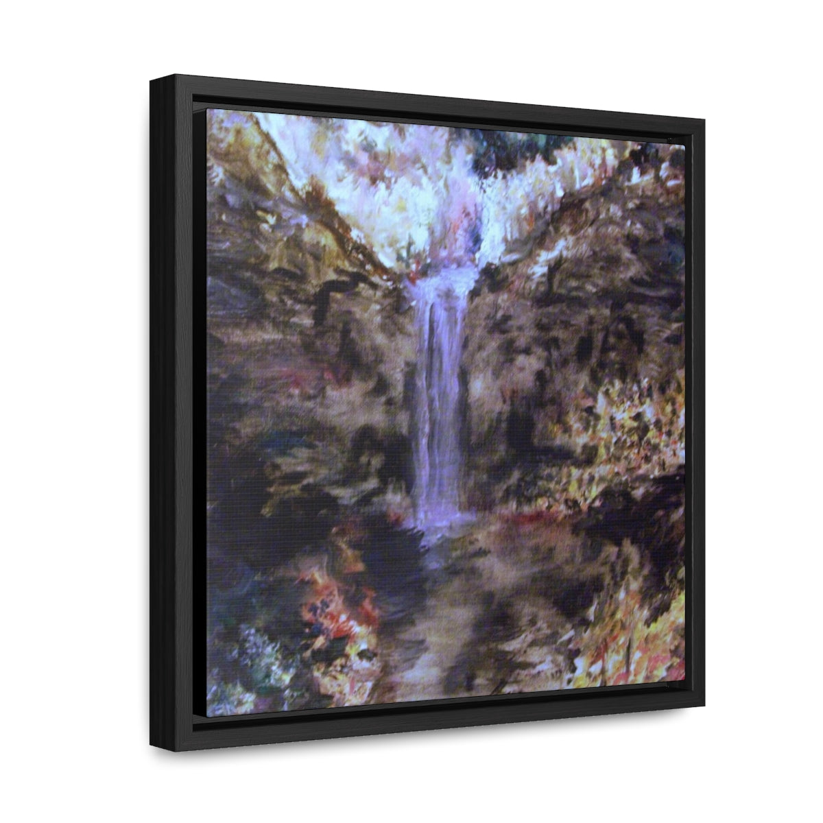 Vision of Taughannock Gallery Canvas Wraps, Square Frame