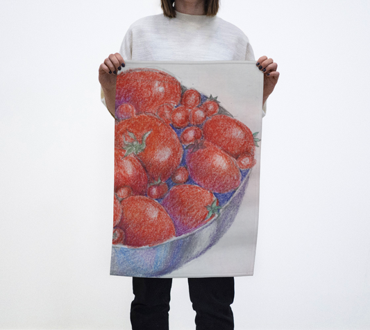 HW Summer Tomato Tea Towel