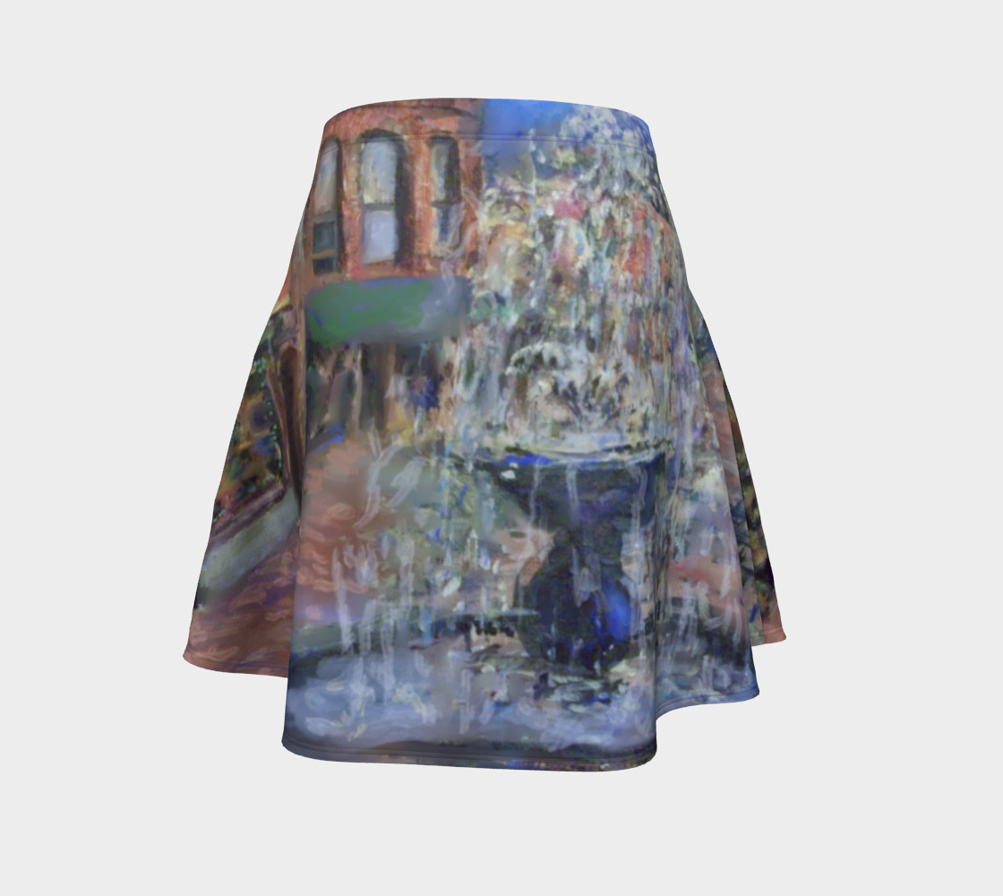 Town Fountain Flare Skirt