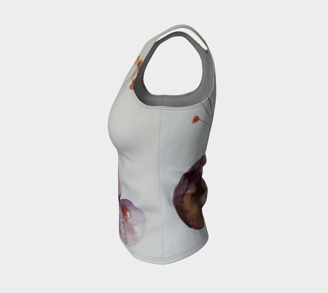 HW Unfinished Watercolor Fitted Tank Top