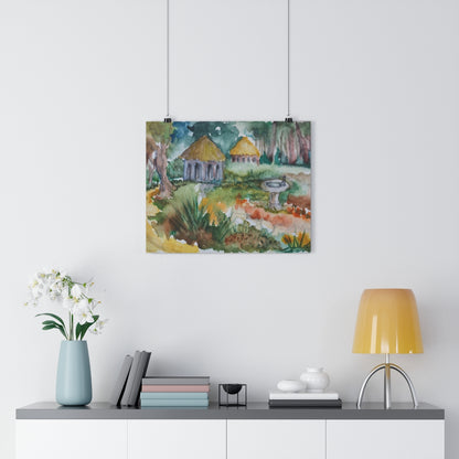 HW Birdbath Giclée Art Print