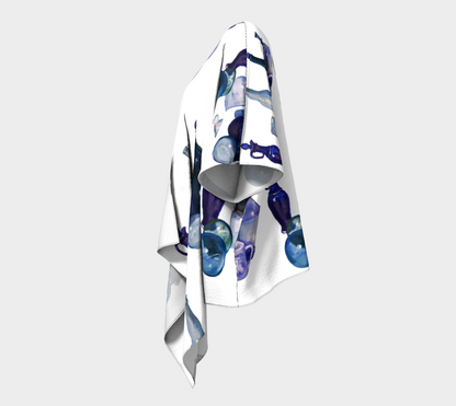HW Blue Bottle Draped Kimono
