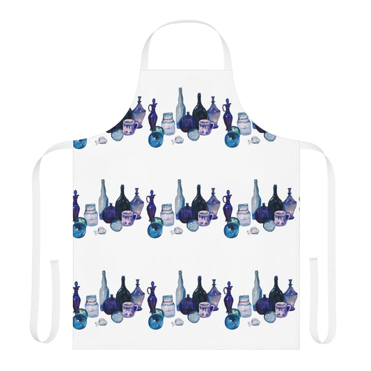 HW Blue Bottles Chef Apron