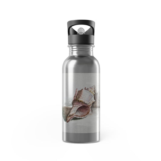 HW Watercolor Shell Stainless Steel Water Bottle With Straw, 20oz