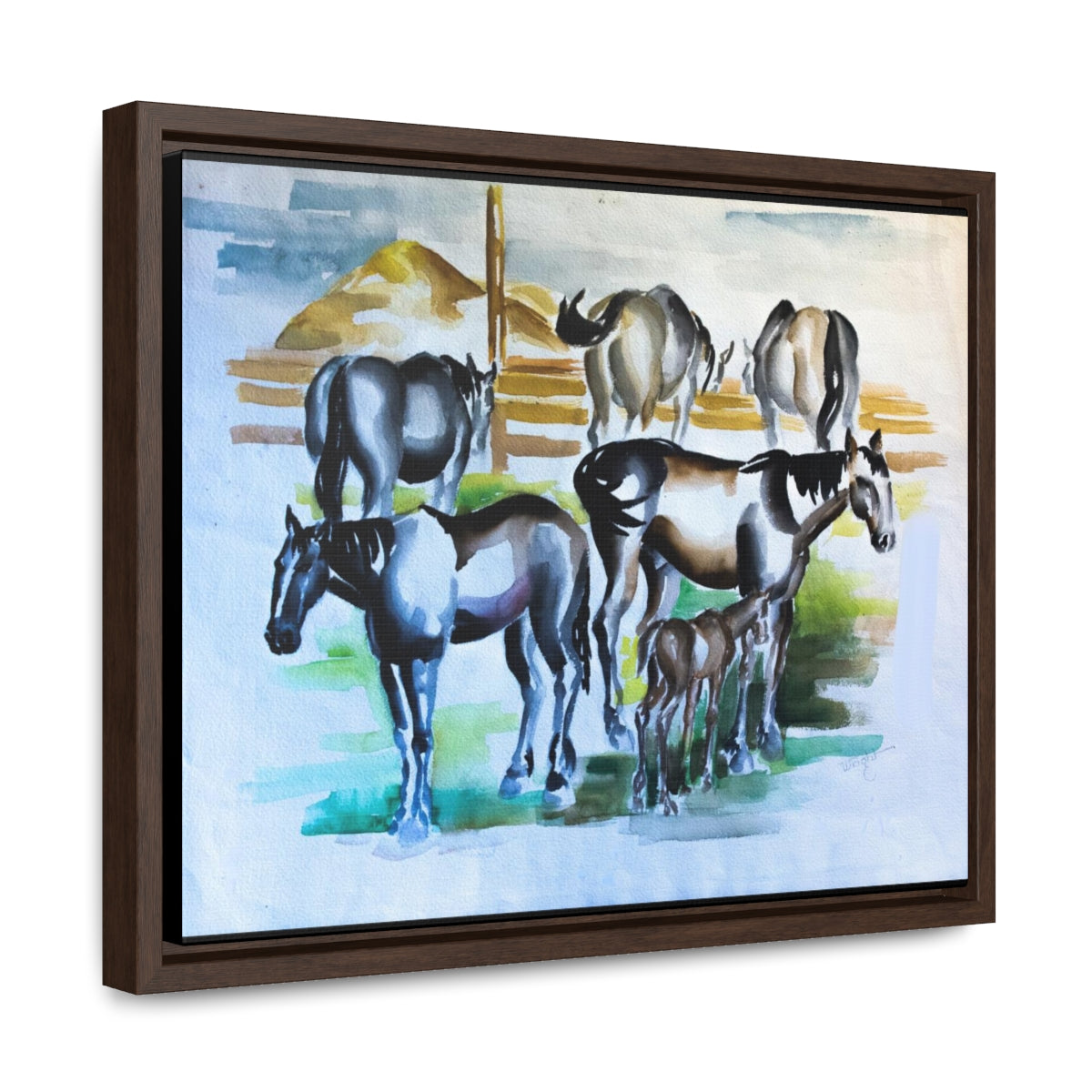 HW Horses Gallery Canvas Wraps, Horizontal Frame