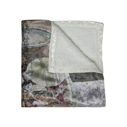 Crushed Velvet Blanket/ HW Jar of Sea