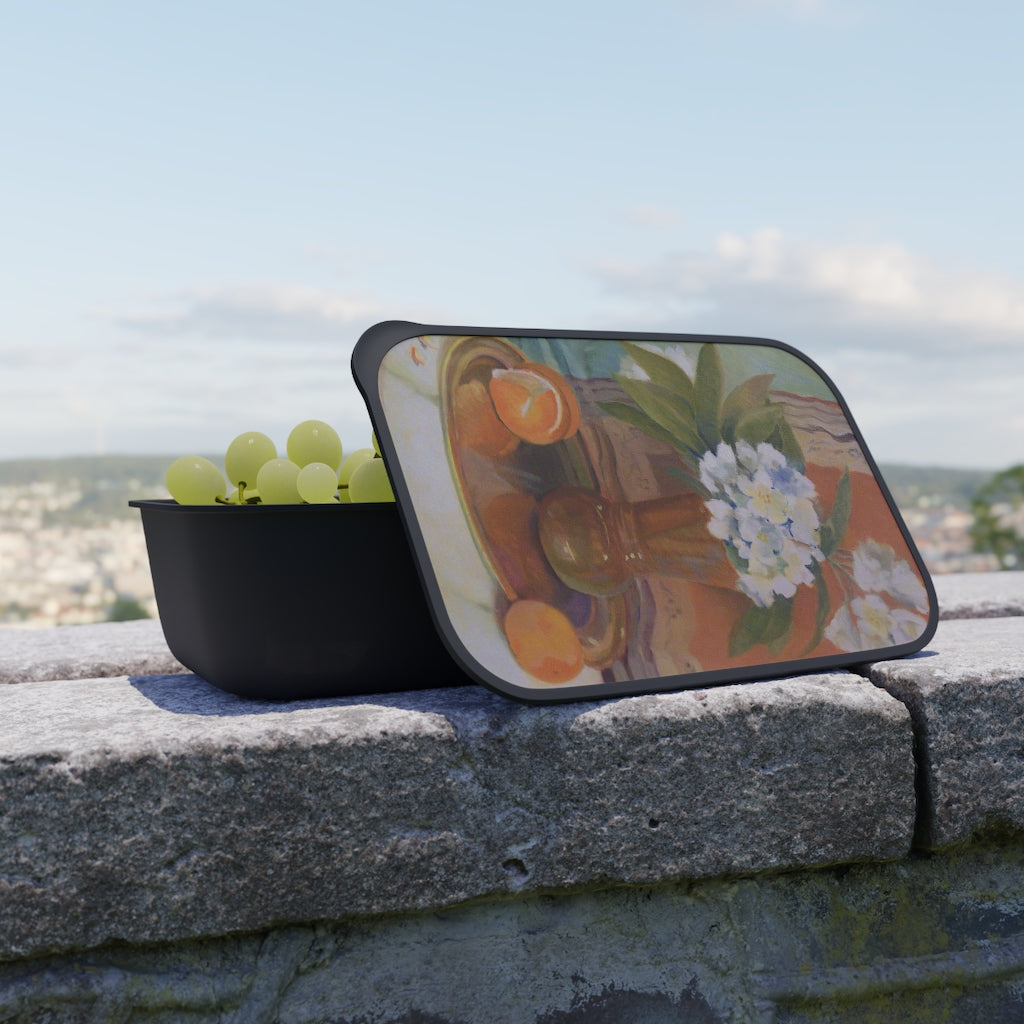 PLA Bento Box with Band and Utensils