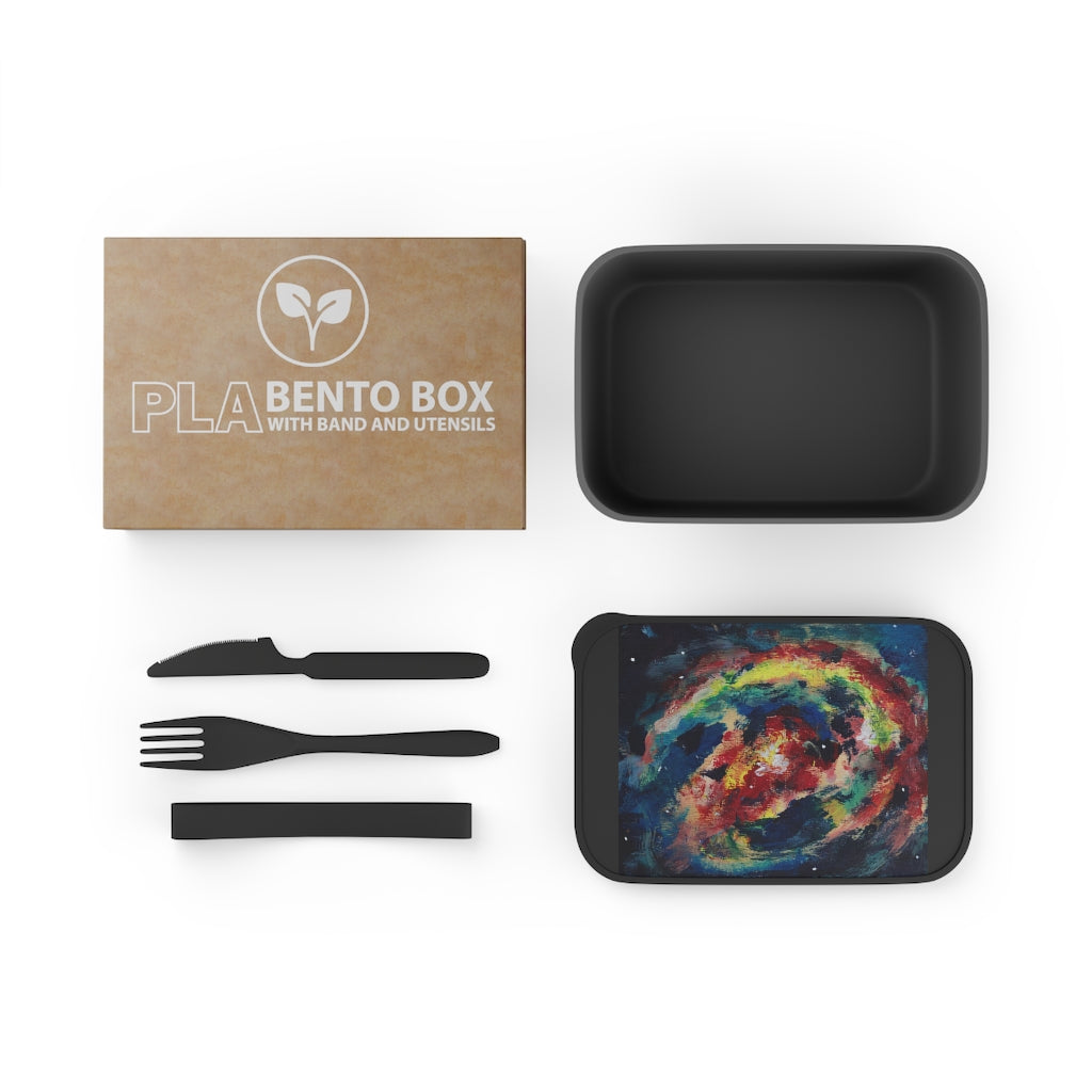 Nebula PLA Bento Box with Band and Utensils