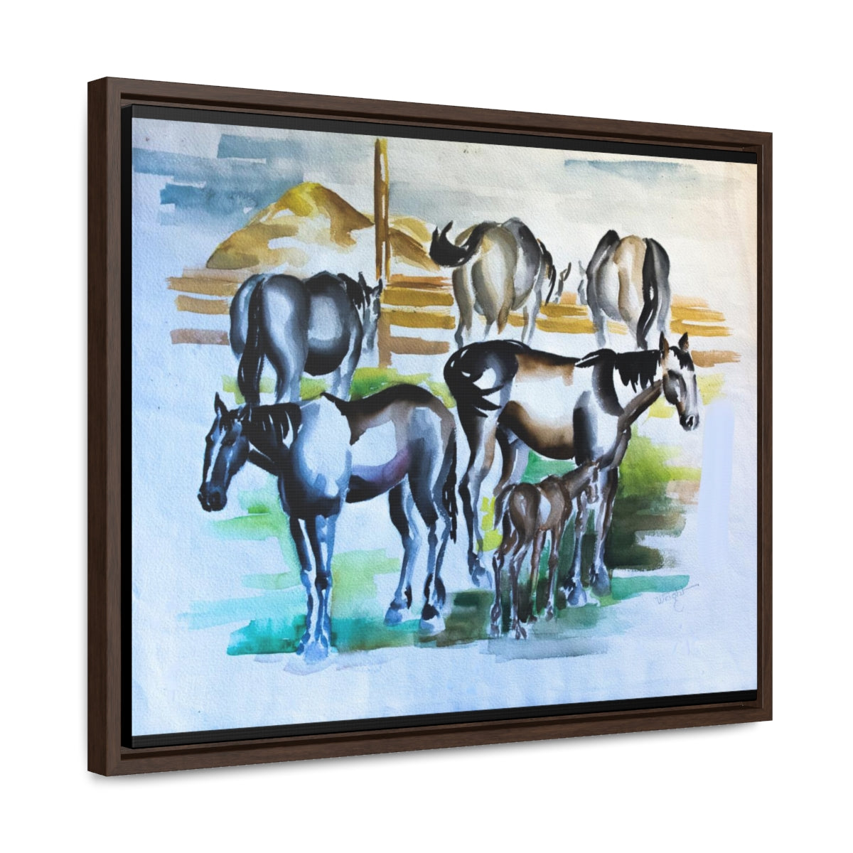 HW Horses Gallery Canvas Wraps, Horizontal Frame