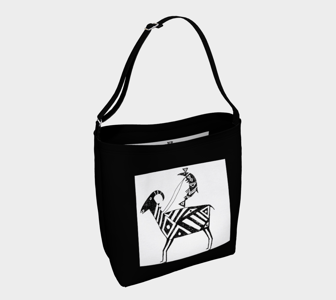 HW Fish Gallop Black Day Tote