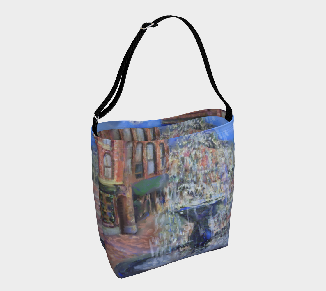 Town Fountain Day Tote