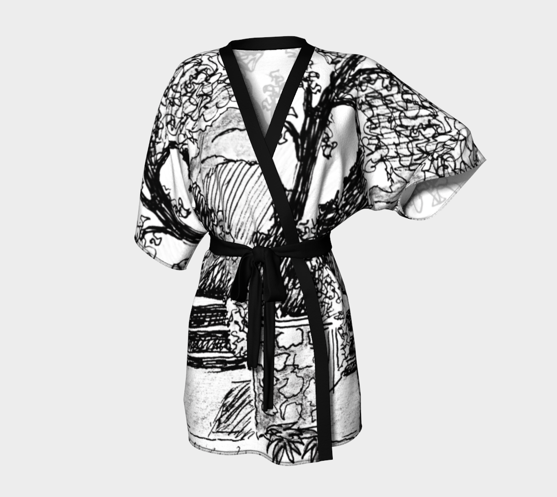 HW Pen Path Kimono Robe