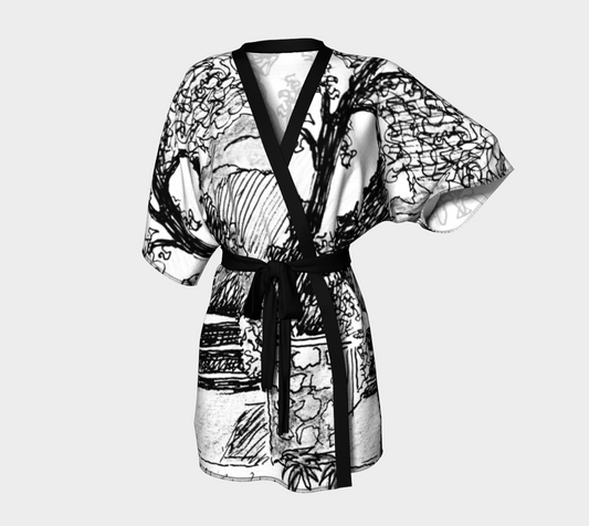 HW Pen Path Kimono Robe