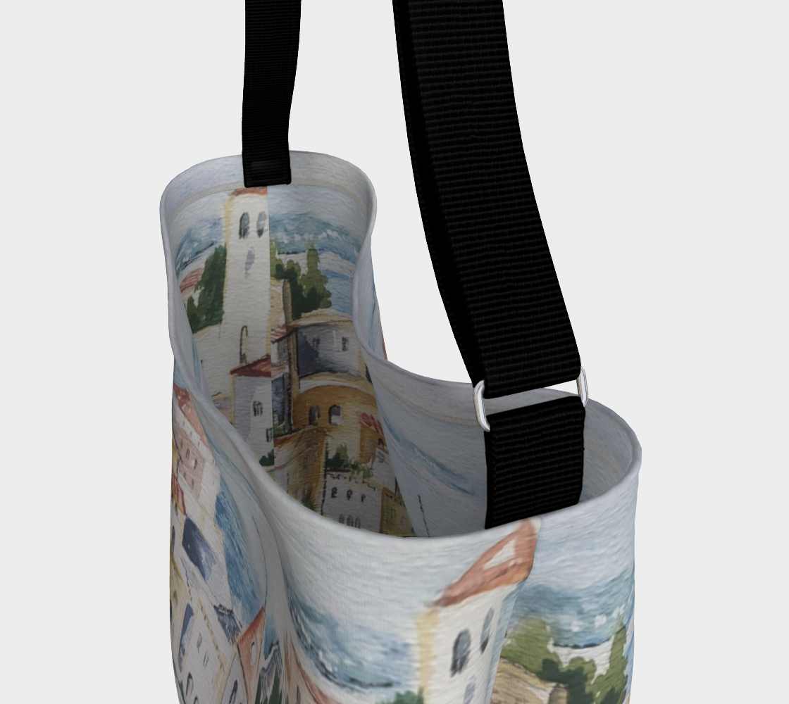 HW Watercolor City Day Tote