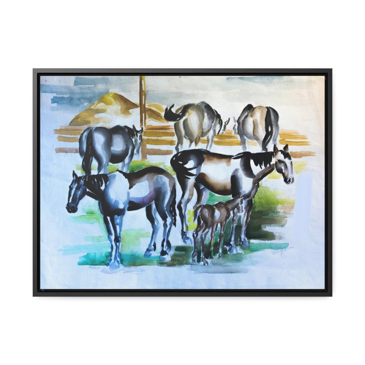 HW Horses Gallery Canvas Wraps, Horizontal Frame