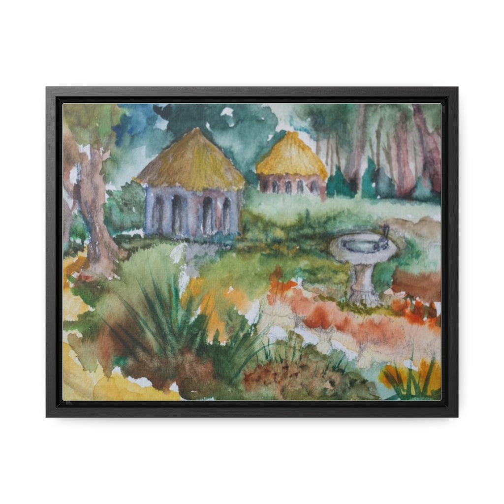 HW Birdbath Gallery Canvas Wraps, Horizontal Frame