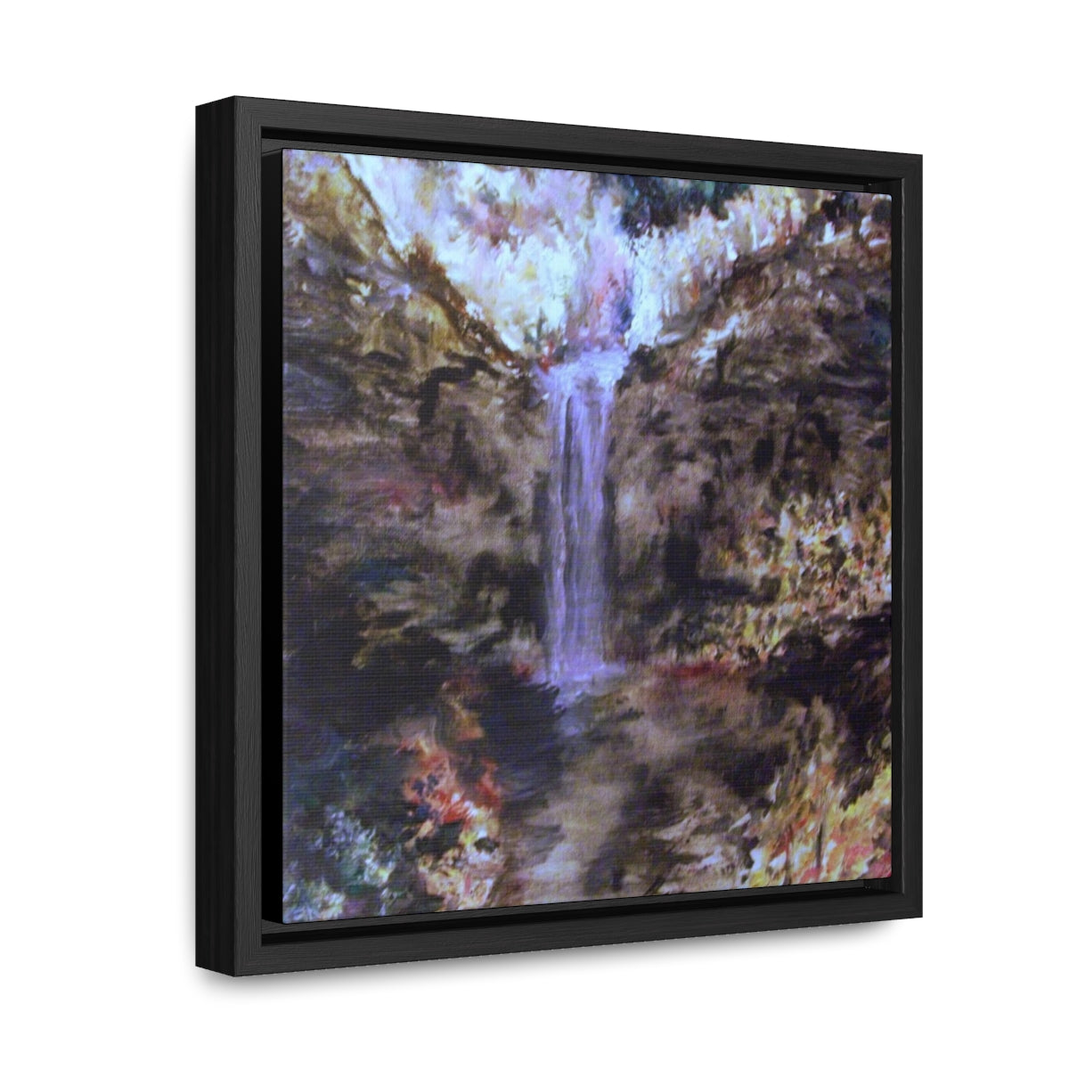 Vision of Taughannock Gallery Canvas Wraps, Square Frame