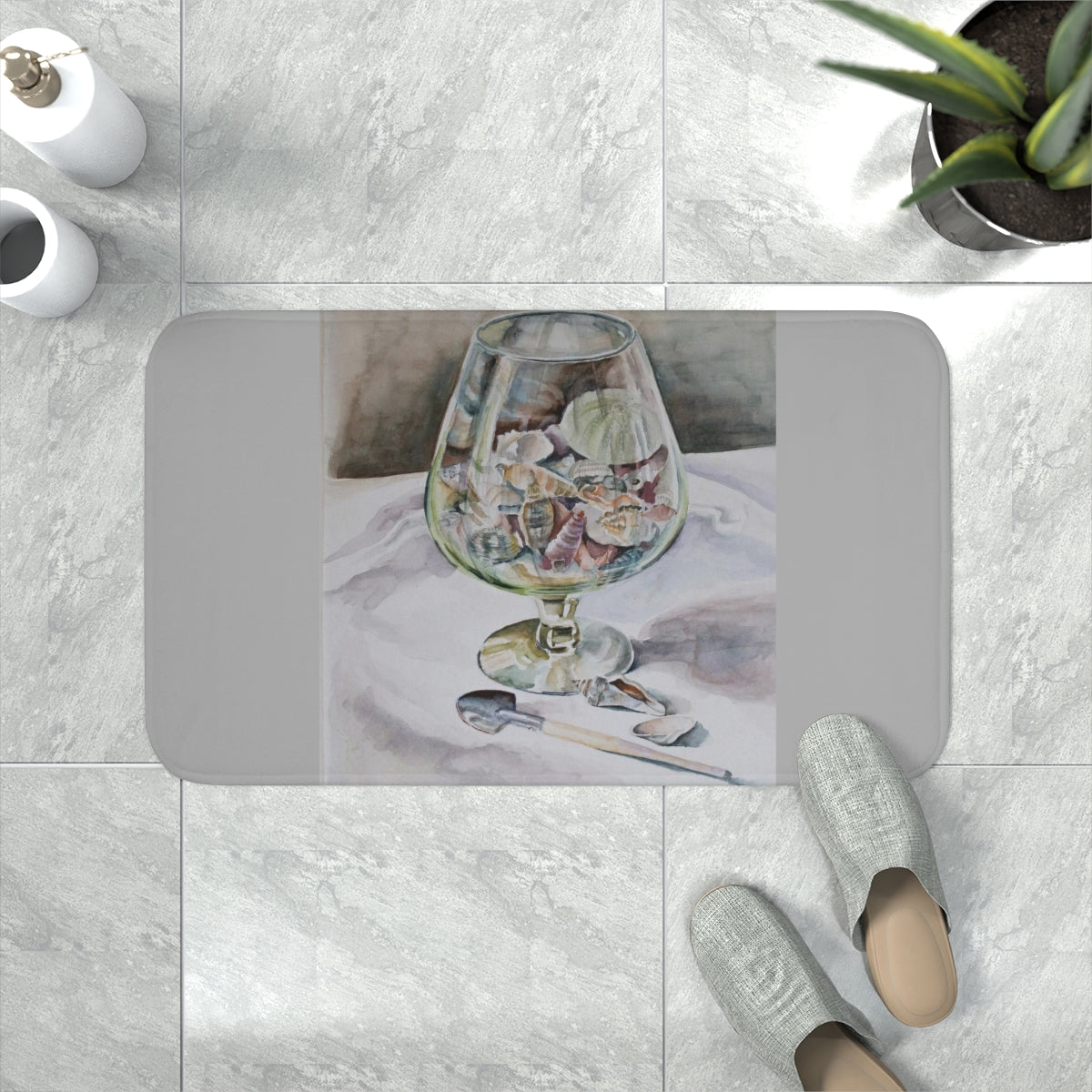 HW Jar of Sea Memory Foam Bath Mat