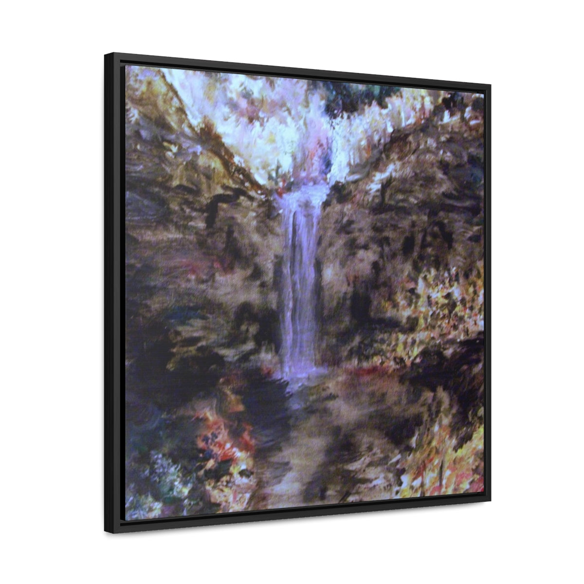 Vision of Taughannock Gallery Canvas Wraps, Square Frame