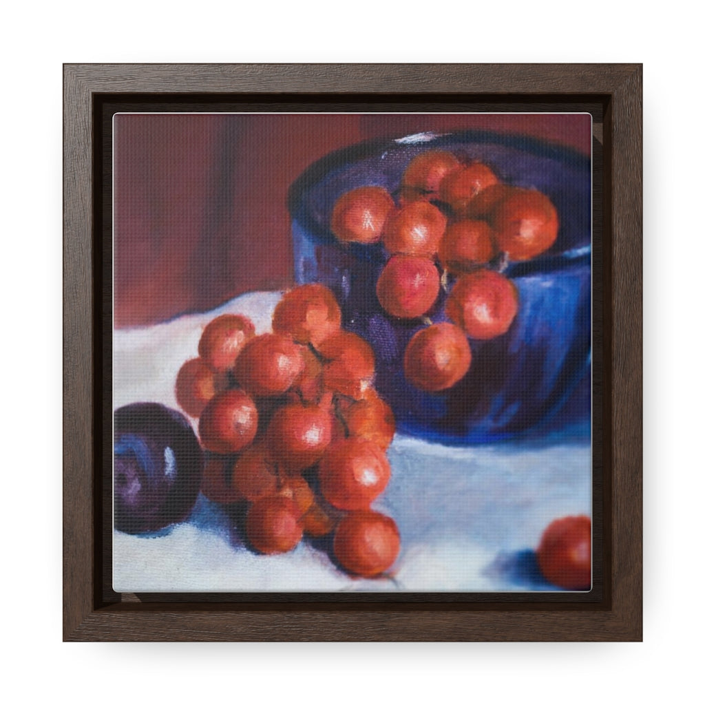 HW Plum Gallery Canvas Wraps, Square Frame