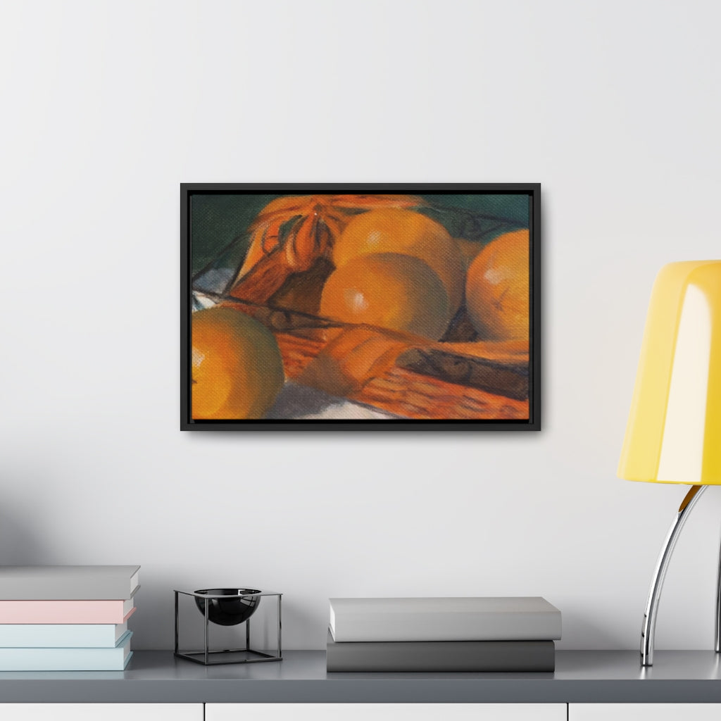 HW Orange Basket Gallery Canvas Wraps, Horizontal Frame