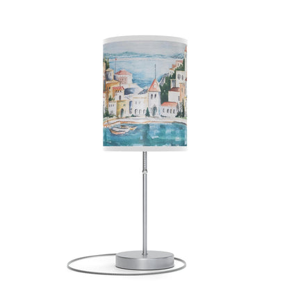 HW Watercolor City Lamp on a Stand, US|CA plug