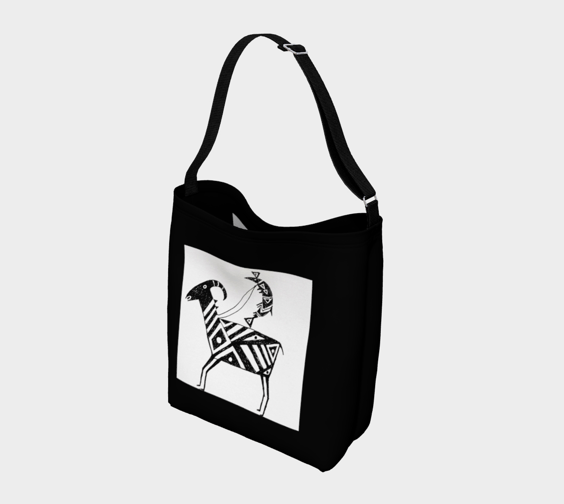 HW Fish Gallop Black Day Tote