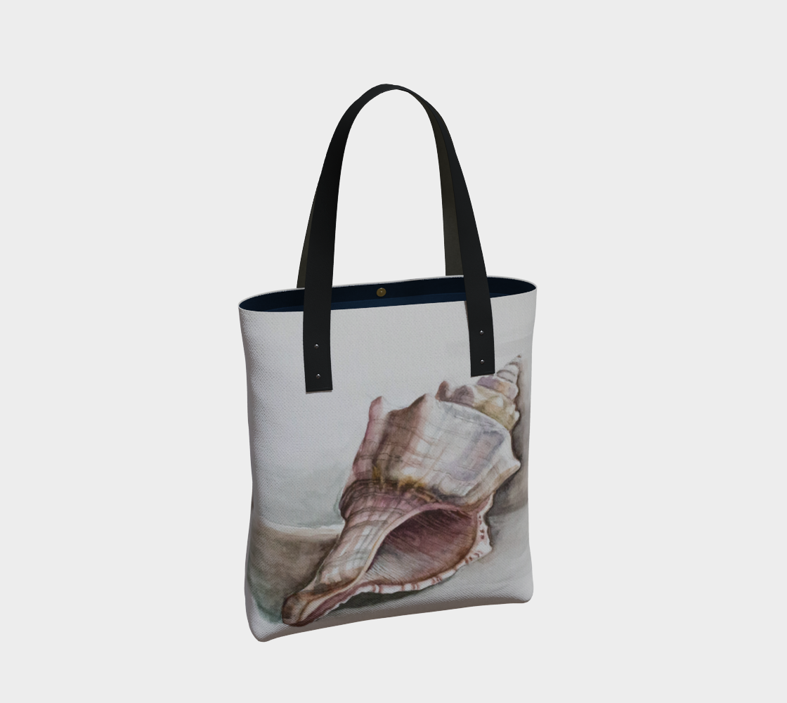 HW Watercolor Shell Tote Bag