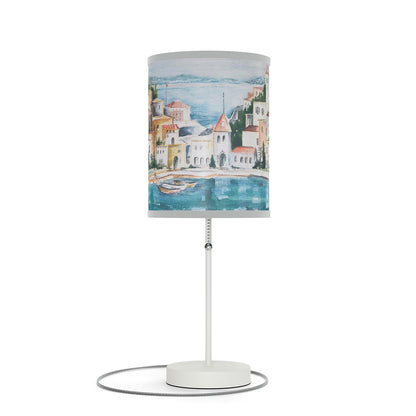 HW Watercolor City Lamp on a Stand, US|CA plug