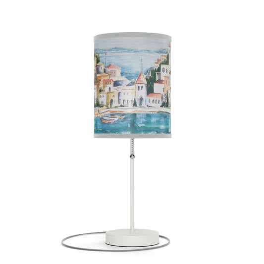 HW Watercolor City Lamp on a Stand, US|CA plug