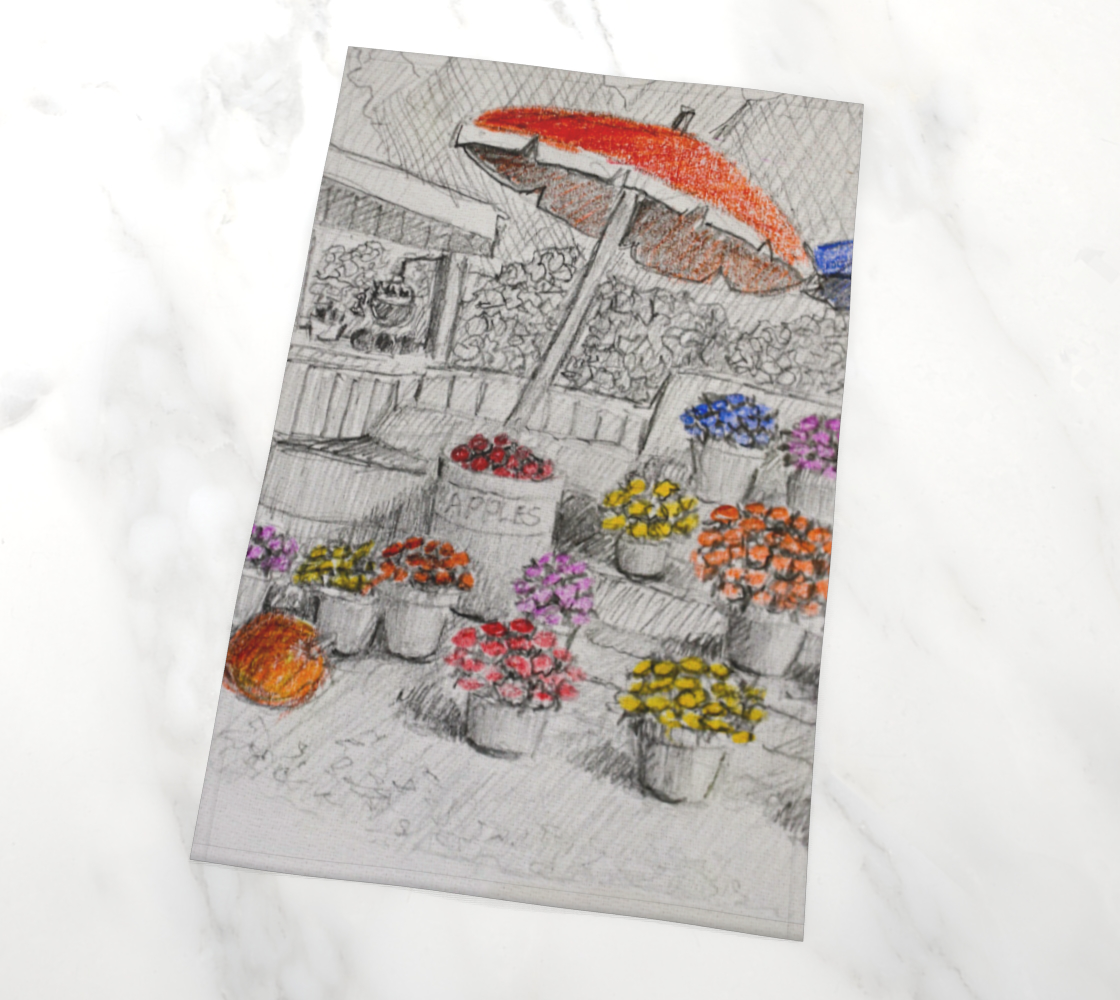 HW Farmstand Tea Towel