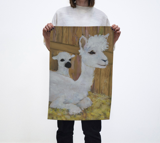 Alpaca Joy Tea Towel