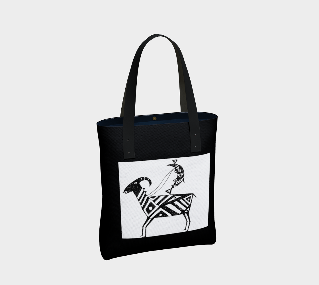 HW Fish Gallop Black Tote