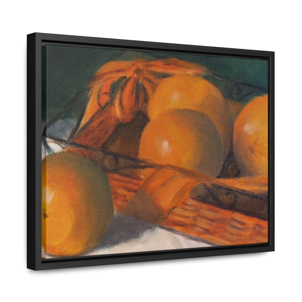 HW Orange Basket Gallery Canvas Wraps, Horizontal Frame