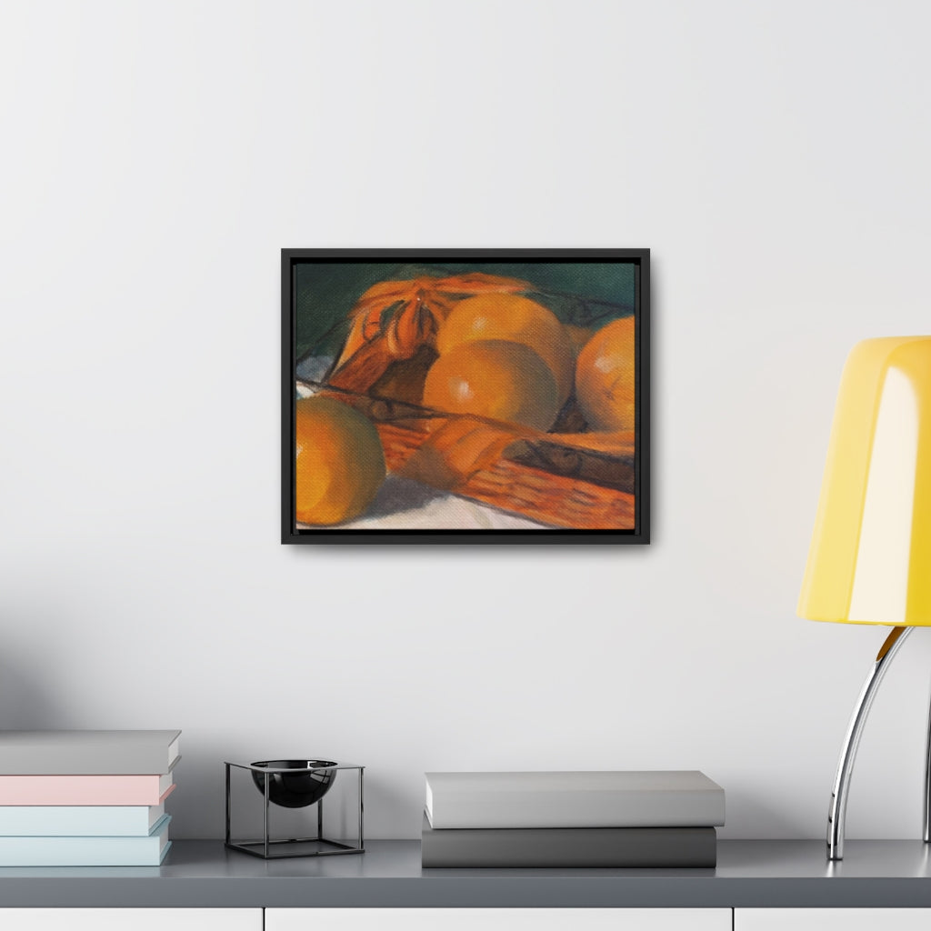 HW Orange Basket Gallery Canvas Wraps, Horizontal Frame