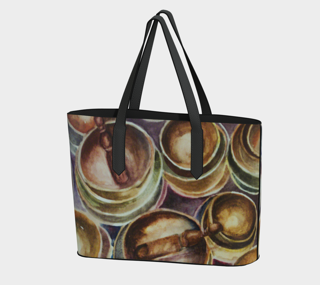 HW Singing Bowls Vegan Leather Tote