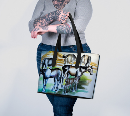 HW Horses Vegan Leather Tote
