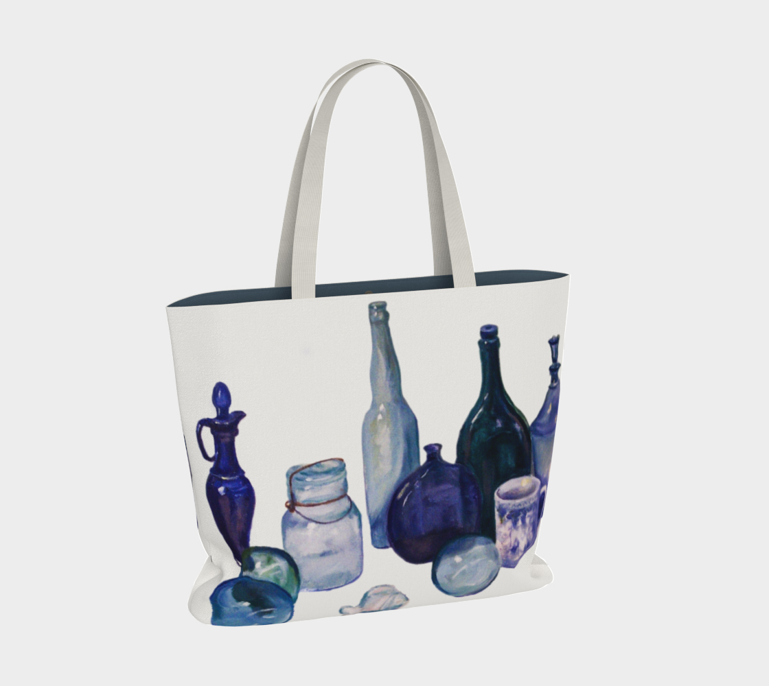 HW Blue Bottles Large Tote