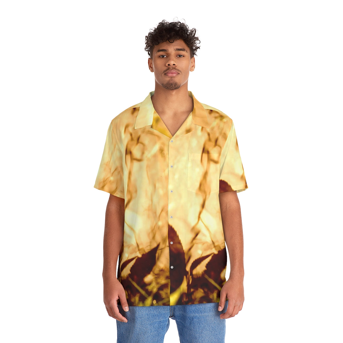 Golden Hour Men's Hawaiian Shirt (AOP)