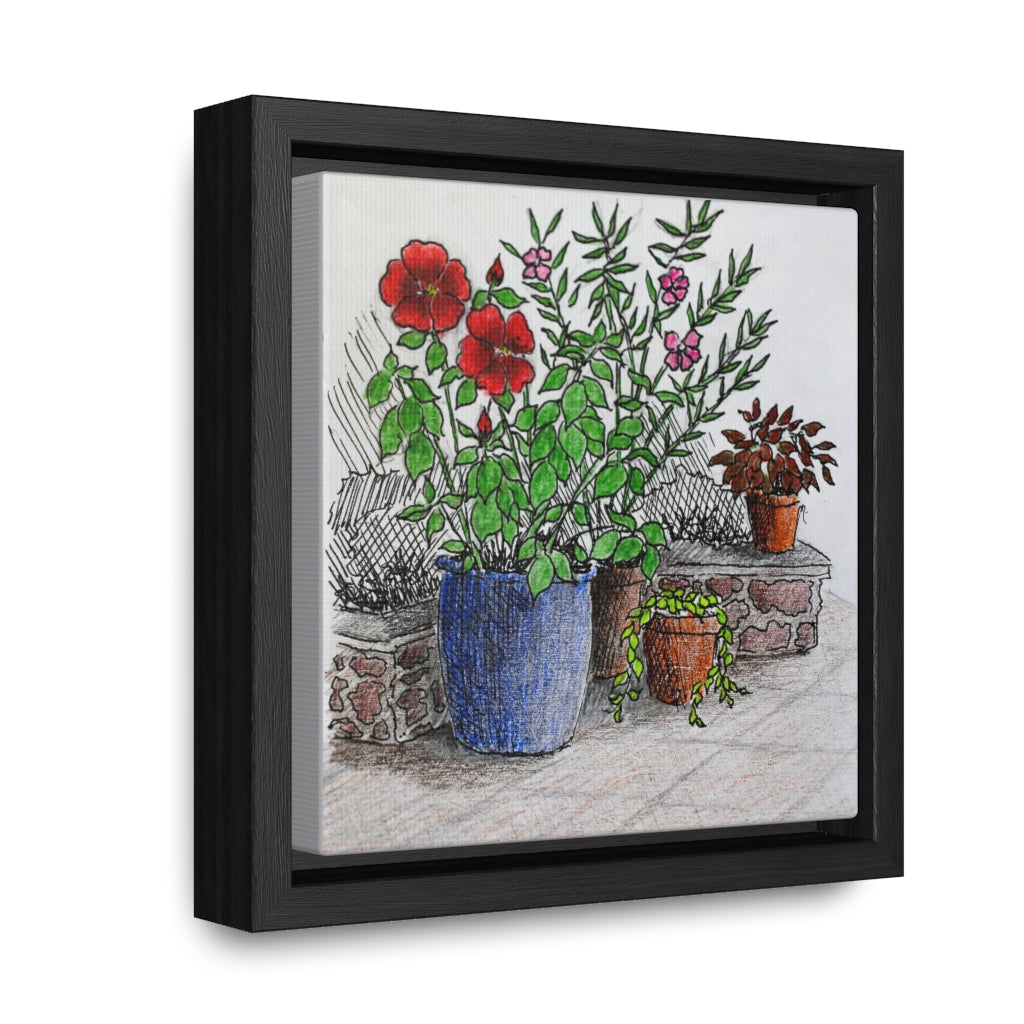 HW Porch Garden Gallery Canvas Wraps, Square Frame